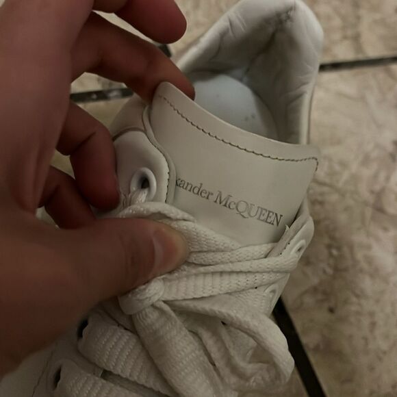 Alexander McQueen Women's Oversized Suede
Heel Detail Sneakers - Picture 6 of 15